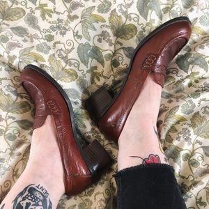 Chunky Heel Nine West Loafers